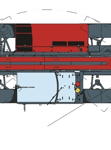 Телескопический погрузчик MAGNI TH 7.10 - диаграмма рабочей зоны