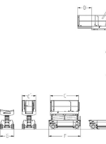 Пиканиска HAB S 140-17 E2WD - диаграмма рабочей зоны
