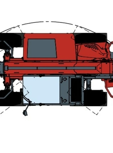 Телескопический погрузчик MAGNI THA 5.8 - диаграмма рабочей зоны