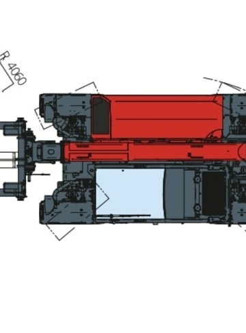 Телескопический погрузчик MAGNI THA 3.6 - диаграмма рабочей зоны