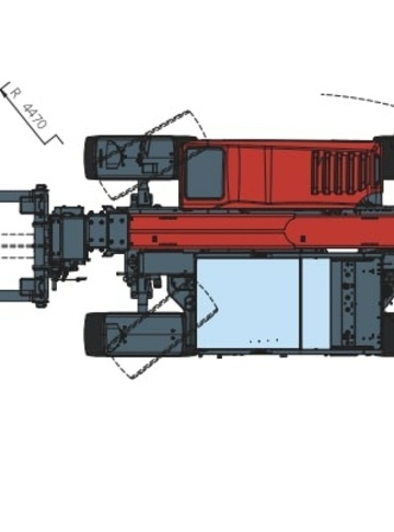Телескопический погрузчик MAGNI TH 3,5.9 - диаграмма рабочей зоны