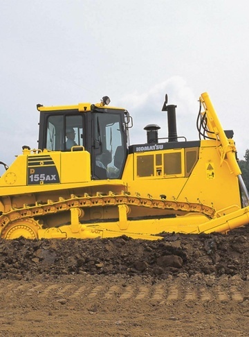 Бульдозеры Komatsu D155AX-6 - фото на объекте