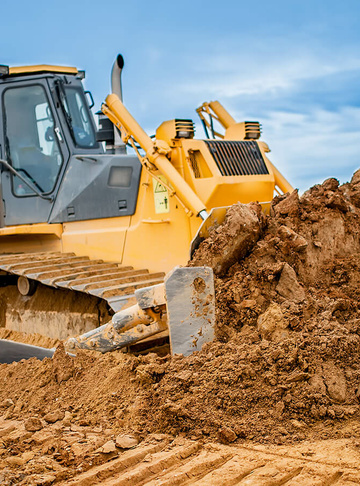 Бульдозеры Komatsu D37EX-22 - фото на объекте