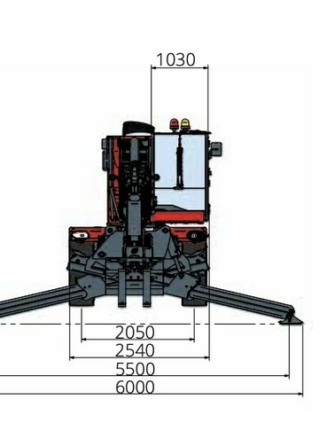 Телескопический погрузчик MAGNI RTH 8.39 - диаграмма рабочей зоны