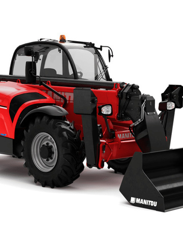 Телескопический погрузчик MANITOU MT-X 1440 - фото на объекте