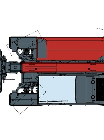 Телескопический погрузчик MAGNI TH 3.6 - диаграмма рабочей зоны